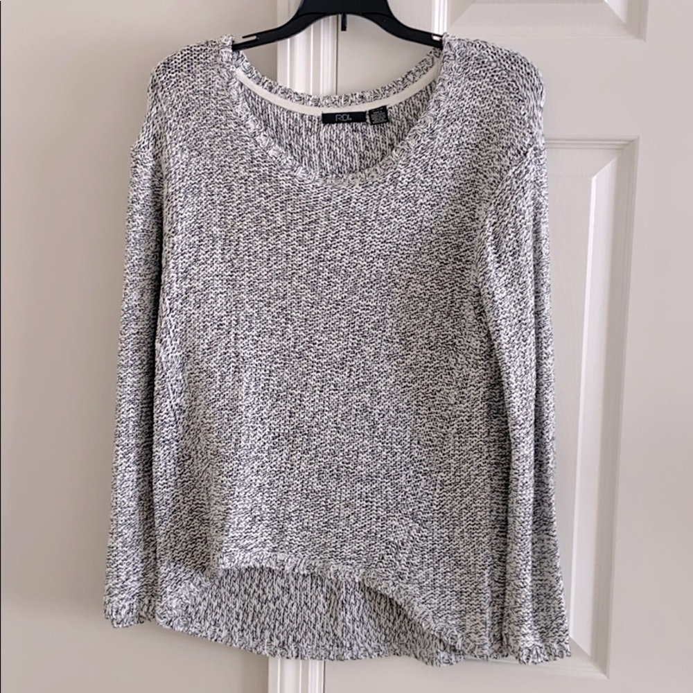 Black and white sweater